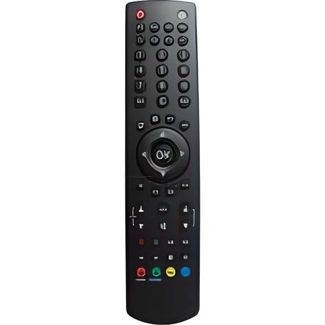 Télécommande compatible pour téléviseur TECHWOOD TD32LED12S, remplacement original pour modèle TD32LED12S, fonctionne directement sans configuration