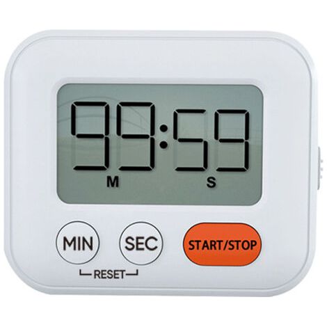 Küchentimer, Kindertimer, Zeitschaltuhr mit Ein-/Ausschalter, geeignet für verschiedene Anlässe wie Kochen, Backen, Sport, Prüfungen, Spiele usw. (1/5)