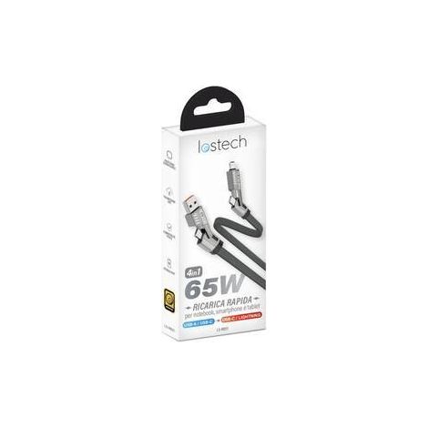 CAVO USB A-C/ USB C -LIGHTING 4IN1 65W
