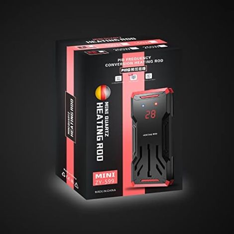 Chauffage Immersion, 100 W Chauffage D'aquarium pour Abreuvoir à Poules Contrleur Thermostat LED Protection Contre Surchauffe Régulation Précis Température Réglable