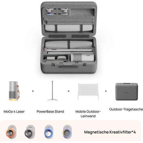 Miniproyector portátil para exteriores XGIMI MoGo 4 Laser Bundle de 550 lúmenes ANSI