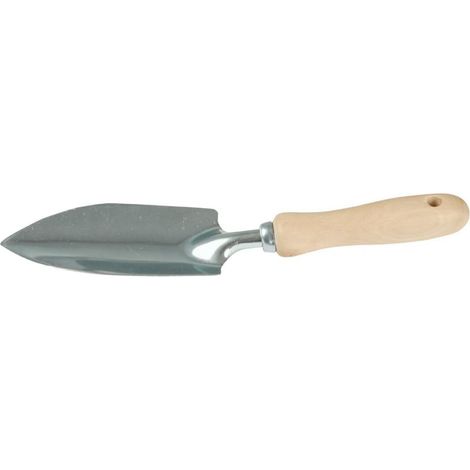 Pala da giardino stretta Greenmill con manico in legno, zincata