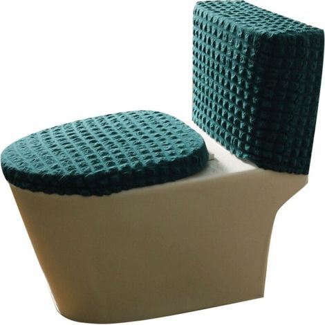 Ensemble de deux pièces pour siège de toilette -Convient à la plupart des toilettes standard - avec bord élastique (1/5)
