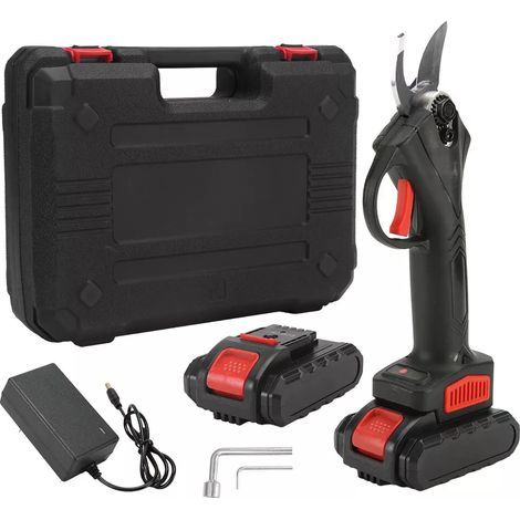 Sécateur électrique sans fil 21 V 2 batteries Capacité de coupe 30 mm (1/5)