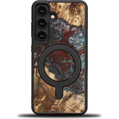 Coque Bewood Unique pour Samsung Galaxy S25 - Planètes - Pluton avec MagSafe