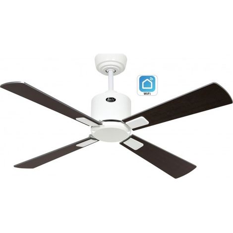 Ventilateur de plafond CasaFan ECO NEO III 103cm 943141W Moteur Wenge & Gris Blanc Avec WiFi (1/5)