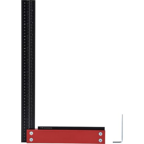 Équerre de menuisier 12 pouces précision L angle droit règle de mesure bois outil de traçage (1/5)
