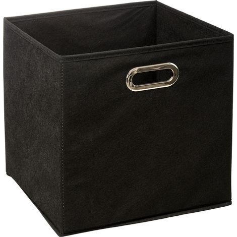Boite de rangement 31 x 31 x 31 cm Atmosphera -  Noir