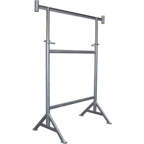 Altrad – Tréteau de maçon 49mm – Acier galvanisé haute résistance – Hauteur réglable 1,23 m à 2,00 m – Charge jusqu'à 900 kg