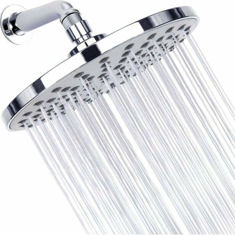 Round shower head, high-pressure stainless steel rain shower head (1/5)