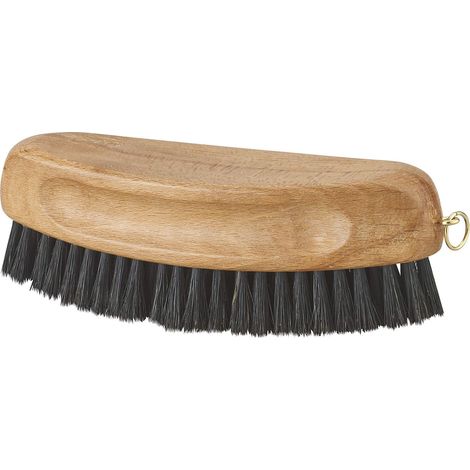 Brosse bois navette en soies naturelles manche bois
