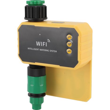 Minuteur d'arrosage solaire Wi-Fi pour jardin, arrosage automatique, idéal pour balcon, jardin et allée. (1/5)