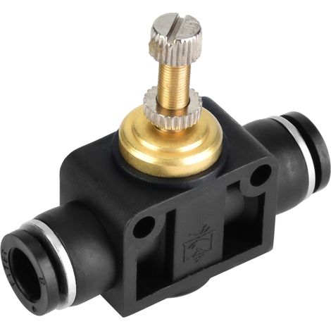 4/6/8mm Schlauch Luftdurchflussregler T-förmiges Rohr Pneumatikverschraubung Regelventil (4mm) (1/5)