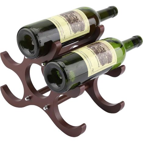 Armoire à vin en bois, armoire à vin à 6 bouteilles, crémaillère à vin pratique (1/4)