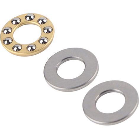 Jeu de 10 roulements à billes de butée miniatures en acier plat de haute précision (F8-16M 8x16x5mm) (1/5)