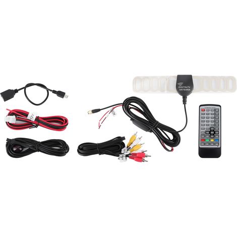 Digitaler Auto-TV-Receiver, Dual-Standard DVB-T2/T, kompatibel mit H.265 (Fernbedienung ohne Batterie im Lieferumfang enthalten). (1/5)