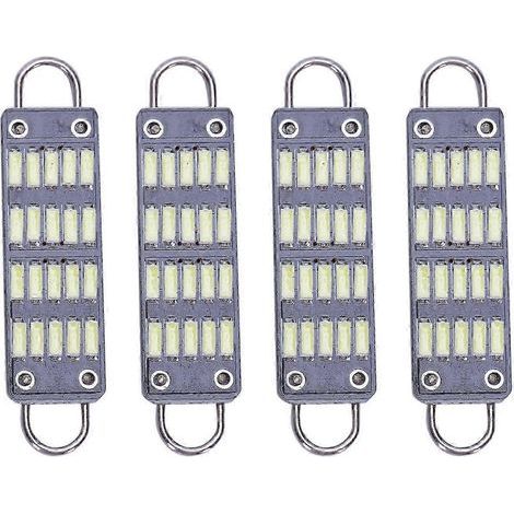 Ampoule LED feston blanche 44 mm, 20 LED SMD à boucle rigide 1,73 pouce, plafonnier intérieur LED 561 562 567 5 (1/5)