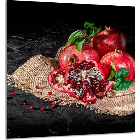 Panneau de verre pour cuisine 60x65 Bleu marine (1/5)
