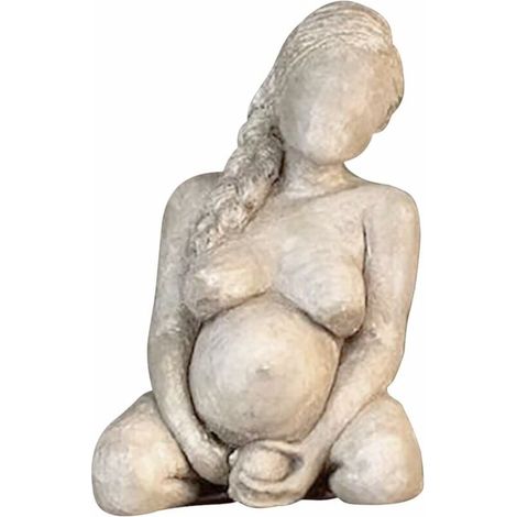 Small Contemporary Sculpture - Home Decor Statue Gifts for Mother - Naked Naked Woman Figurine for Bedroom, Living Room, Library, Born (1/5)