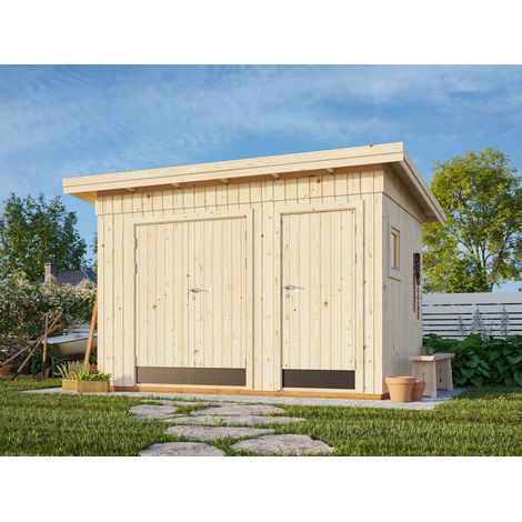 Abri de jardin en bois Kalle 6,6 m2 Naturel (1/5)