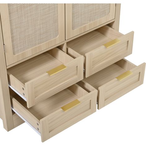 Armoire moderne, avec des portes incurvées. Grande capacité de rangement. Une armoire luxueuse, parfaite pour les chambres à coucher et les espaces d’entrée. (1/5)