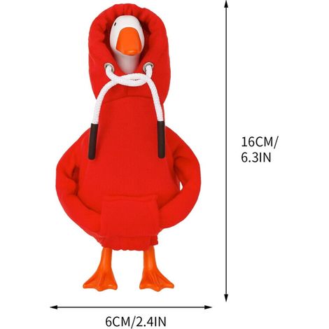 Gänse-Tischdekorationsset mit Magnetfigur – eine witzige Tischdekoration für Zuhause oder das Büro, Mini-Gänse-Accessoire für die Veranda und Schlüsselanhänger.