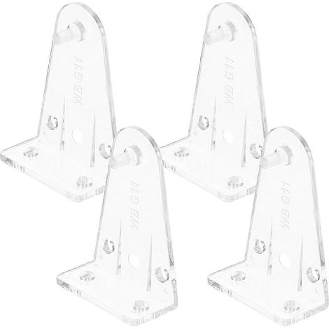 4 supports de fixation pour stores, clips de maintien pour rail inférieur, supports transparents pour rail inférieur de store, édition 0809 (1/5)
