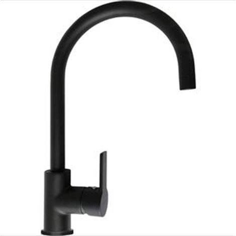 Grifo de cocina Panther negro satinado con boca giratoria 360°