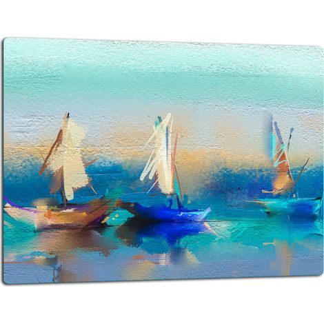 Planche à découper en verre 52x40 bateau (1/5)