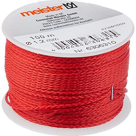 Maestro filo da muratore 100 m X Ø 1,2 mm, rosso, PE, 6306310 (1/4)