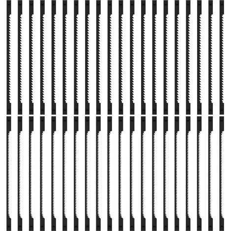Lot de 40 lames de scie à chantourner avec tige - 76,2 mm - En acier au carbone - 15/24 dents - Pour bois dur, plastique, cuivre doux (1/5)