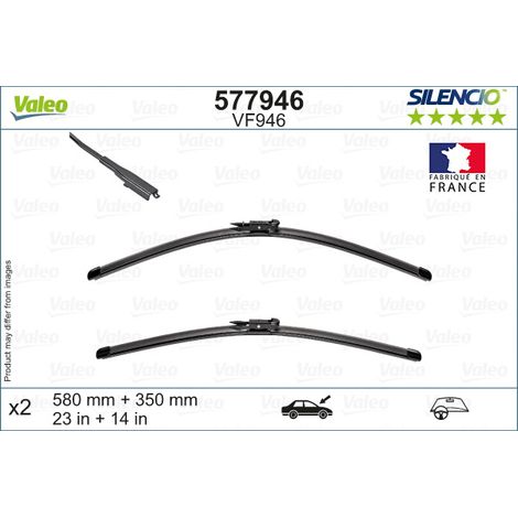Balai d'essuie-glace Valeo 577946 NISSAN 28890BA62C 28890BA63C