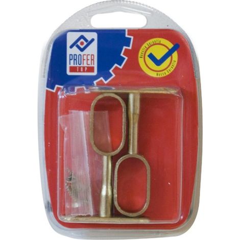 SUPPORTO CENTRALE OVALE OTTONE 2PZ - 30X15 MM