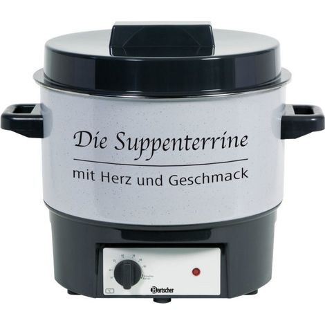 Soupière Party acier émaillé H 370 mm - Bartscher 16 L