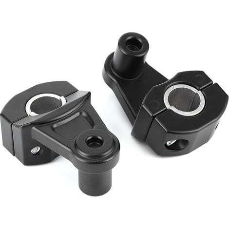 2 universelle Befestigungsklammern für 22 mm/28 mm Motorradlenkervorbauten (1/5)