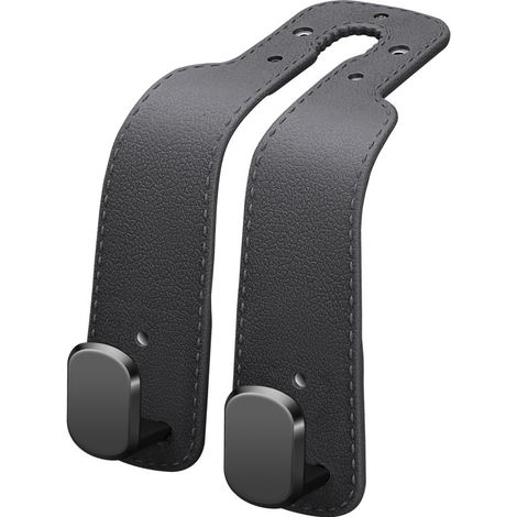2Stück Autositz Doppelhaken Rückenhaken,Leder Aufbewahrungshaken Auto,Auto Lagerung Haken,Auto Kopfstütze Haken Taschenhaken,Autositz Haken für Handtaschen,Aufbewahrungshaken Auto