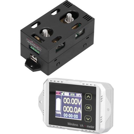 VAT‑1200 Coulombzähler mit Farbdisplay, drahtlosem Amperemeter, Voltmeter, Spannungs- und Strommessgerät (1/5)