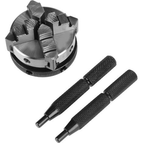 50-mm-Drehbankfutter mit 4 umkehrbaren und selbstzentrierenden Backen, M14-Gewinde, K02-50