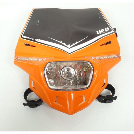 [NEUWERTIG] Orangefarbene UFO-Scheinwerferblende für Motorräder, Modell (1/5)