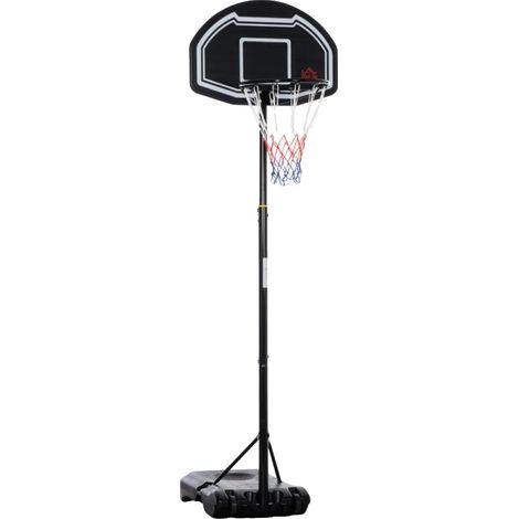 Canestro da basket, altezza regolabile, design portatile, 160-210 cm (1/2)
