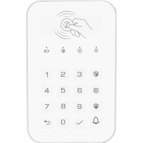 Serrure à clavier tactile sans 433 MHz fréquence Ev1527 Code d' Déverrouillage Code de sécurité RFID Connecté Centre d'alarme facile à utiliser (1/5)
