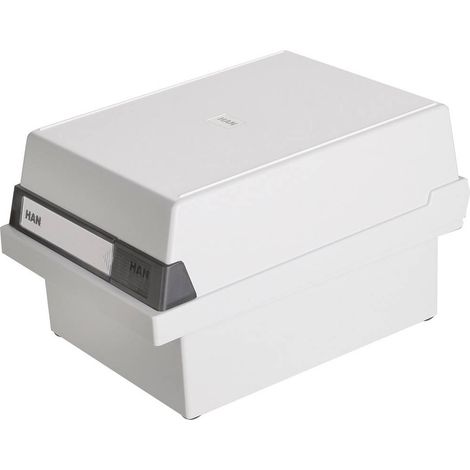 Han 966-11 boîte à fiches gris clair capacité 800 cartes (1/3)