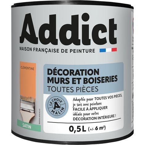 WAND- UND HOLZLACK ADDICT 0,5 LITER CLEMENTINE - RECA