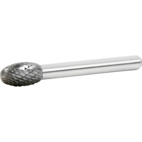 Fresas Rotativas Metal Duro Dentado Cruzado Punta Forma Gota Oval                                                          Ø 8mm - Largo corte 13mm - L 58mm