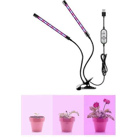 LED-Klemmleuchte für Pflanzenwachstum, Vollspektrum, Haushaltsbeleuchtung für grüne Pflanzen, Sukkulenten und Blumen, 100-240 V (30 W) (1/5)