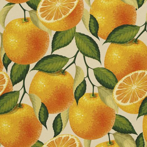 Tela Oxford decorativa para exteriores - Motivo Naranja I DX048 (1/5)