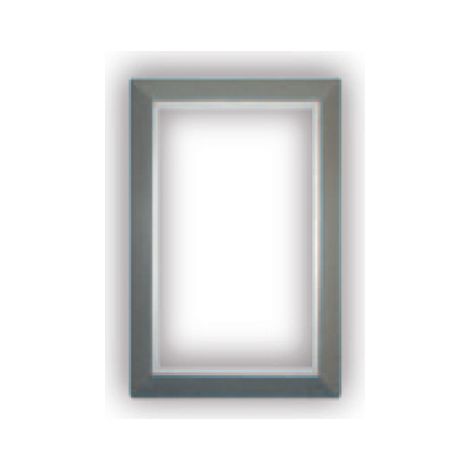 Encadrement pour Prise murale porte ronde rectangulaire - couleur au choix - silver