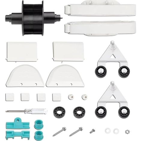 Hayward Lot de 28 pièces de rechange pour nettoyeur de piscine pour navigateur Vac Ultra - Kit de réparation avec pare-soleil avant et arrière - Rabat - Chaussures pour piscines enterrées - 28 pièces (1/5)