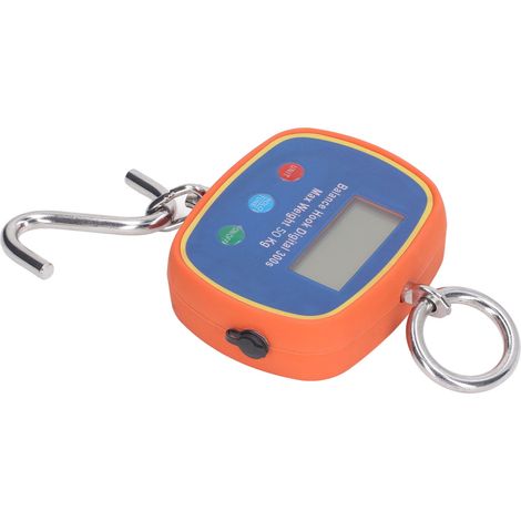 Elektronische Hakenwaage mit doppelseitigem LCD-Display, tragbar, für Industriekrane, 50 kg/100 lb, 90–240 V, EU-Stecker (1/5)