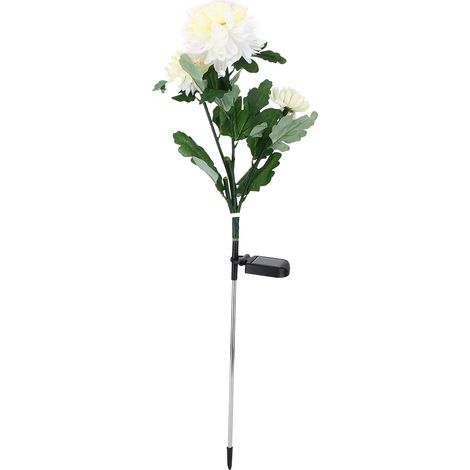 Lampe solaire d'extérieur pour jardin, décoration LED en forme de fleur pour pelouse (1/5)